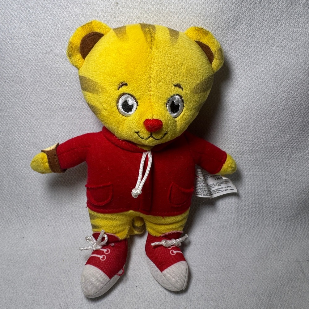 Daniel Tiger Neighborhood Plush 8 Inch Stuffed Animal Red Hoodie Jakks Pacific